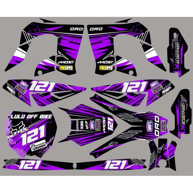 Kit de Decoração Derbi DRD Pro 50 | Autocolantes de Alta Resistência 300 Microns | Design Personalizado Kit de Decoração Derbi DRD Pro 50 | Autocolantes de Alta Resistência 300 Microns | Design Personalizado
