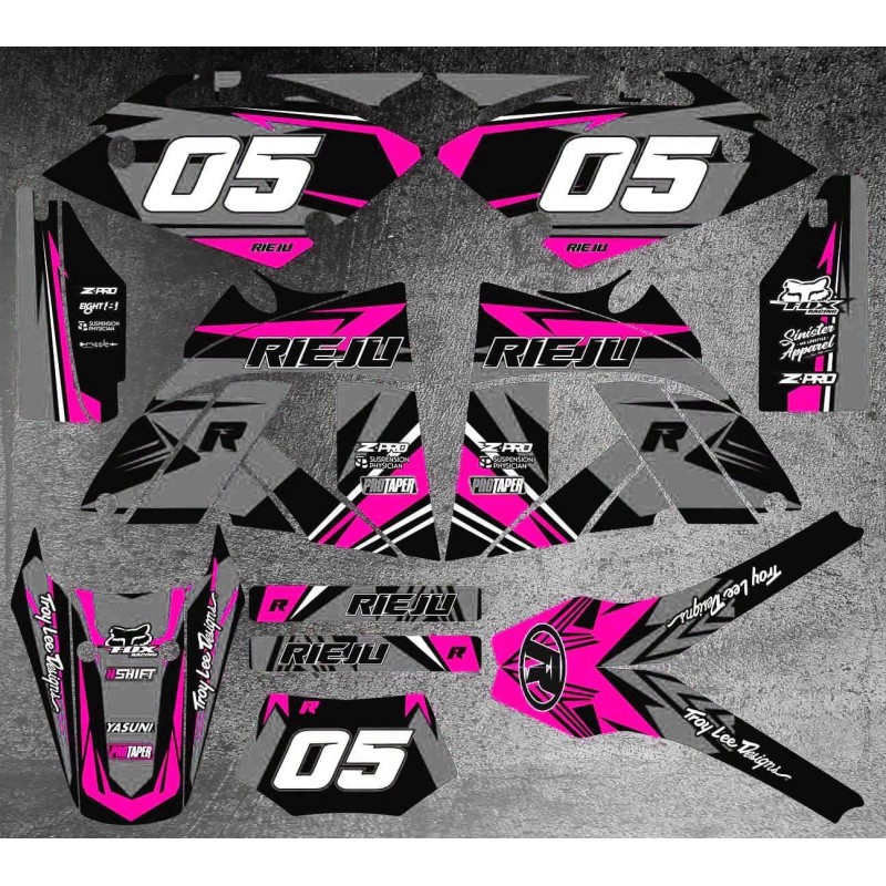 Kit Decorațiuni Rieju MRX 50 | Autocolante de Înaltă Rezistență 300 microni | Design Personalizat Kit Decorațiuni Rieju MRX 50 | Autocolante de Înaltă Rezistență 300 microni | Design Personalizat