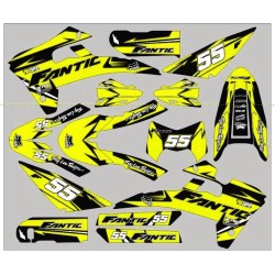 Набор Декора Fantic XM/XE 50 (2017-2022) | Наклейки высокой прочности 300 микрон | Индивидуальный дизайн